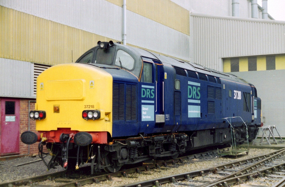 37218 in DRS livery at Loughborough Brush.