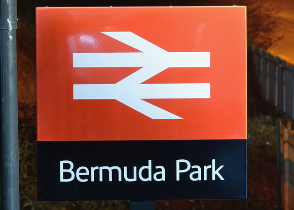 Bermuda Park Station sign.