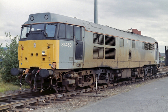 31453 in departmental grey livery at Leeds Holbeck.
