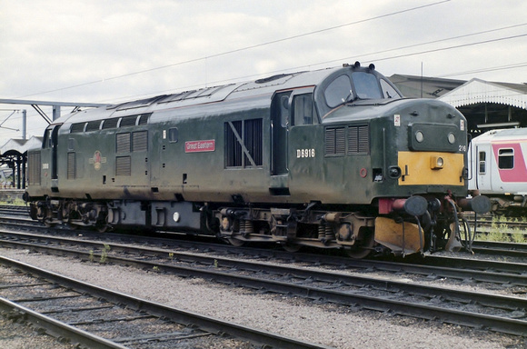37216 in BR Green livery at Ipswich.