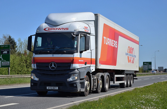 AY13 NVT | Mercedes Benz Actros MP4 | Turners/Browns.