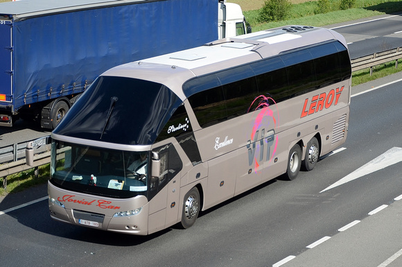 1 ATB 189 | Leroy Neoplan Starline on the A14 at Hemingford Abbots.