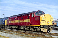 37051 "Merehead" in EWS livery at Swindon.