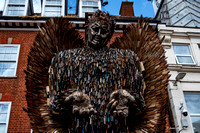 The Knife Angel comes to Nuneaton. 05/06/23.