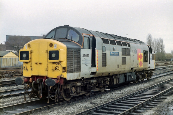 37059 in Railfreight Distribution at Inverness Depot.