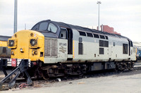 37045 in Railfreight Triple Grey livery at Leeds Holbeck.