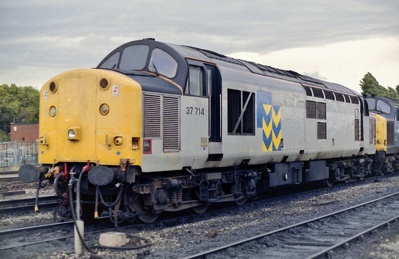 37714 in Trainload Metals livery at Warrington Arpley Yard.