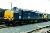 37611 in DRS livery at Carlisle Kingmoor Depot.