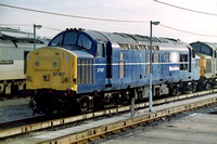 37167 at an unknown location in Mainline Blue livery.