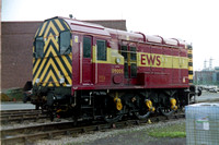 09005 in EWS livery at Ferrybridge Depot.