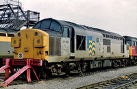 37350 in Trainload Petroleum livery at Cardiff Canton Depot.